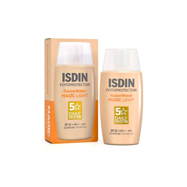 Isdin Fusion Water Magic protector solar tono Light x 50 ml - Imagen 2