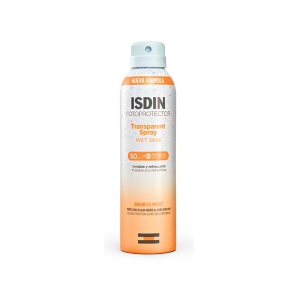 Isdin Transparent Spray Wet Skin protector solar x 250 ml - Imagen 2