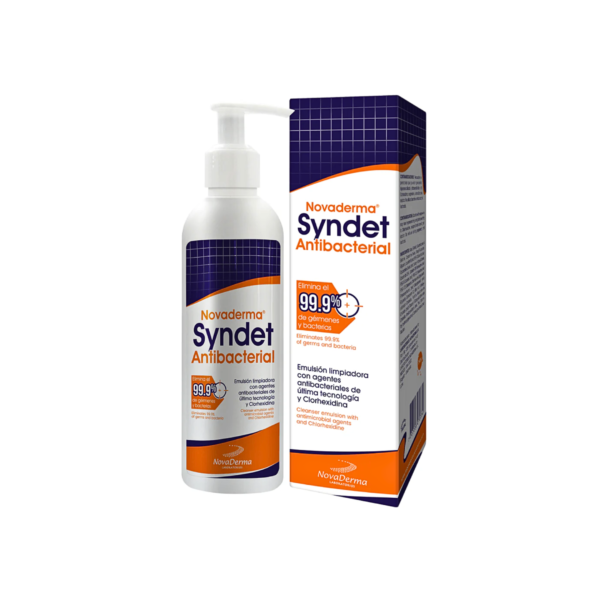 Syndet antibacterial limpiador x 240 gr - Novaderma - Imagen 2