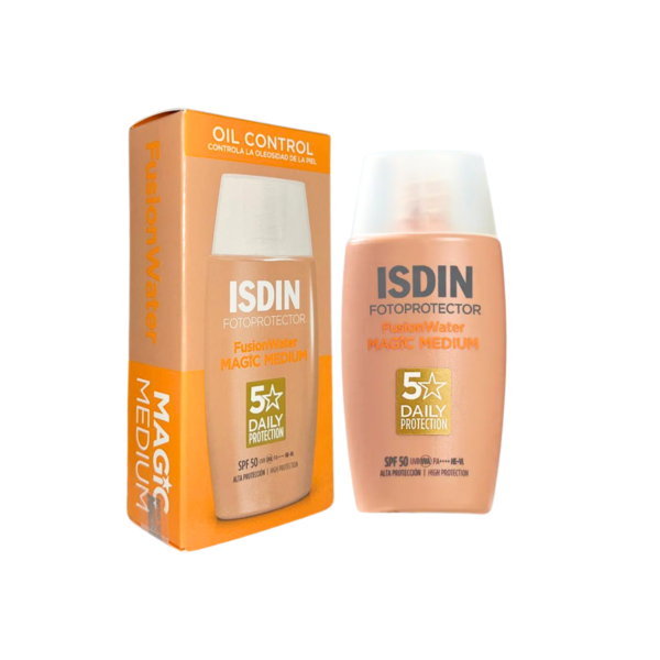 Isdin Fusion Water Magic protector solar tono Medium x 50 ml - Imagen 2