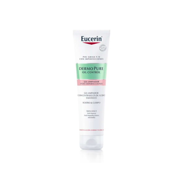 Eucerin Dermopure Oil Control gel limpiador x 150 ml - Imagen 2