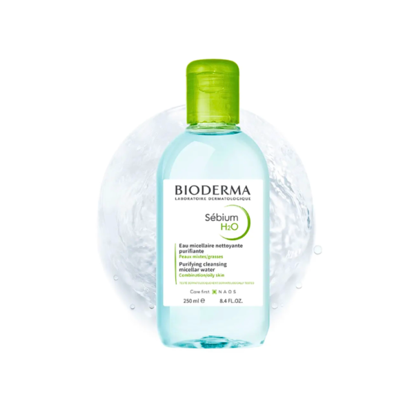 Sebium H2O agua micelar piel grasa x 250 ml - Bioderma - Imagen 2