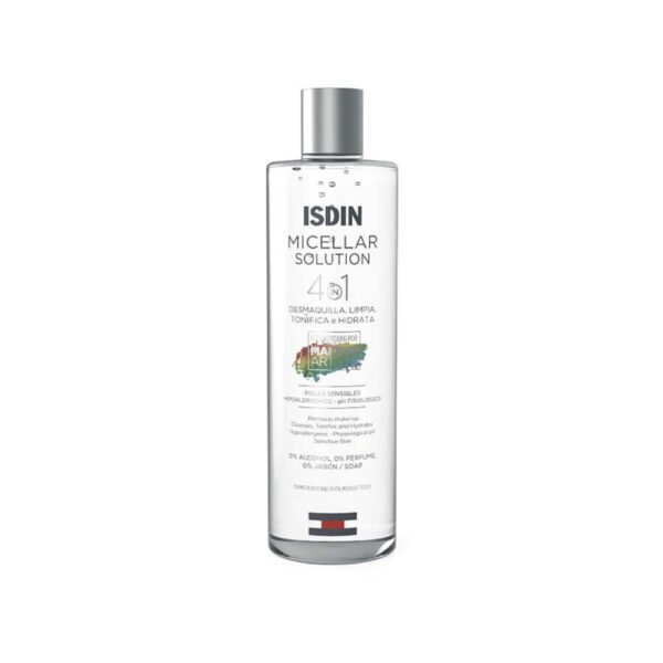 Isdin solución micelar 4 en 1 piel sensible x 400 ml - Imagen 2